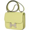 HERMÈS Constance Mini 18 Jaune Bourgeon Chèvre Mysore PHW