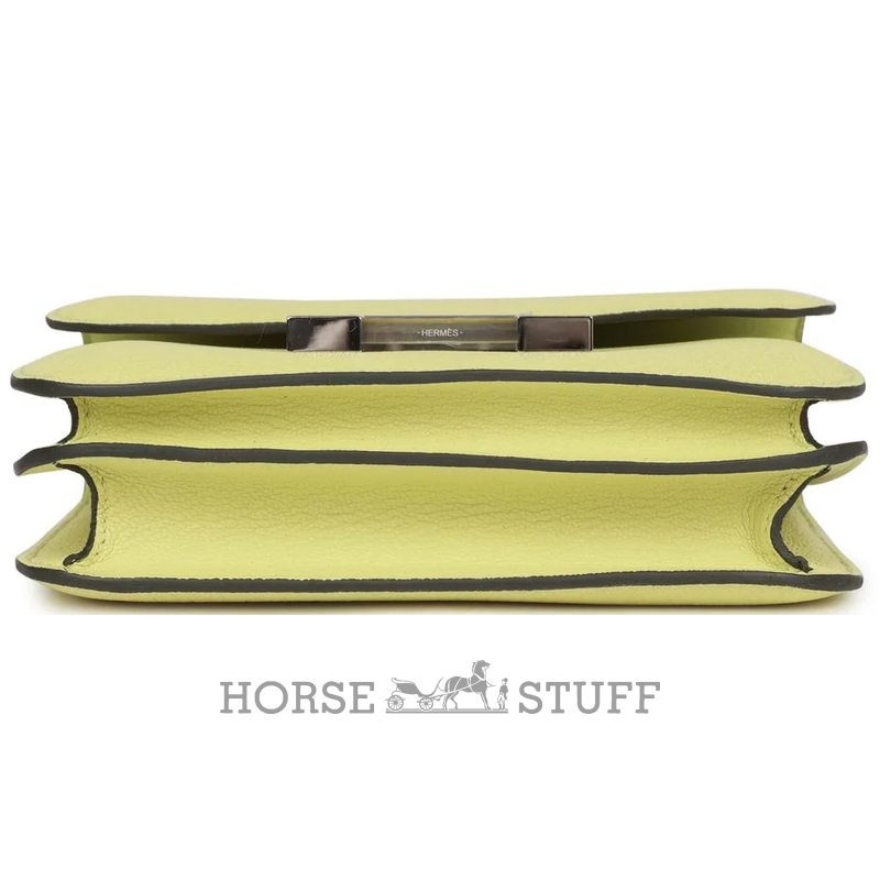 HERMÈS Constance Mini 18 Jaune Bourgeon Chèvre Mysore PHW