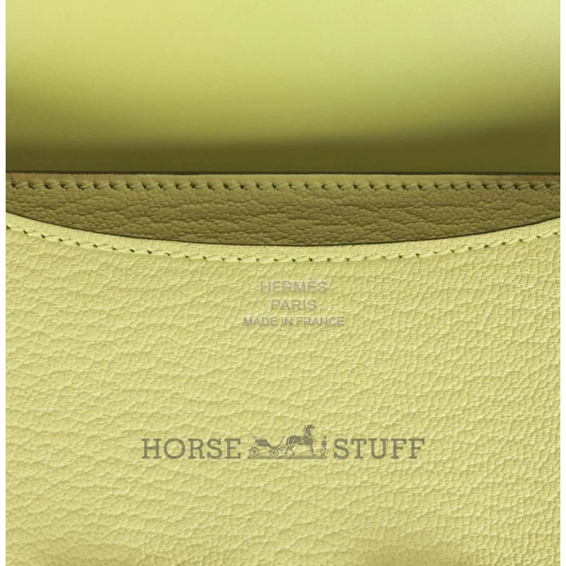 HERMÈS Constance Mini 18 Jaune Bourgeon Chèvre Mysore PHW