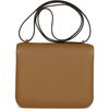 HERMÈS Constance Mini 18 Kraft Chèvre Mysore GHW