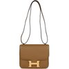 HERMÈS Constance Mini 18 Kraft Chèvre Mysore GHW
