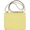 HERMÈS Constance Mini 18 Limoncello Chèvre Mysore PHW