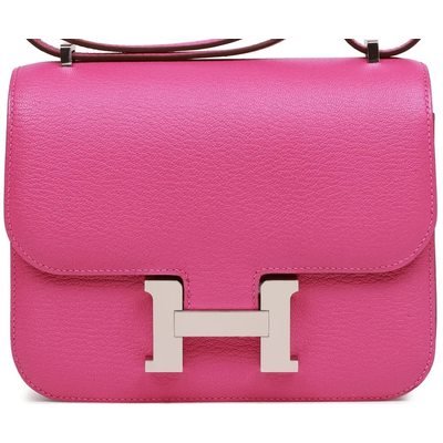 HERMÈS Constance Mini 18 Magnolia Chèvre Mysore PHW