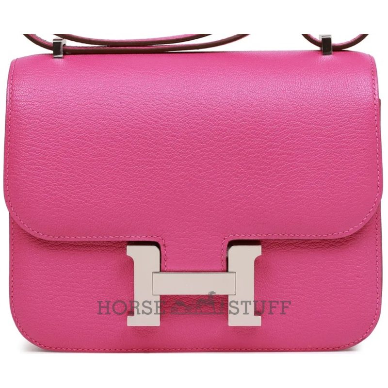 HERMÈS Constance Mini 18 Magnolia Chèvre Mysore PHW