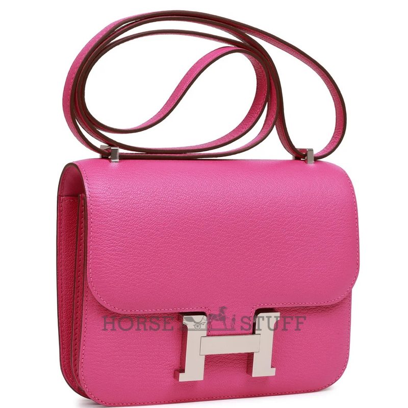 HERMÈS Constance Mini 18 Magnolia Chèvre Mysore PHW