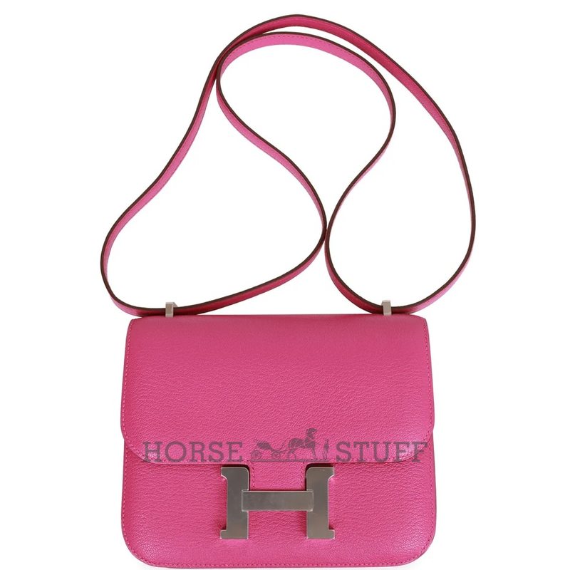 HERMÈS Constance Mini 18 Magnolia Chèvre Mysore PHW