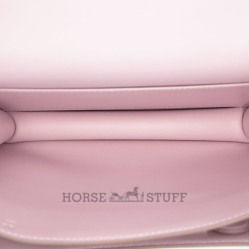 HERMÈS Constance Mini 18 Mauve Pale Chèvre Mysore PHW