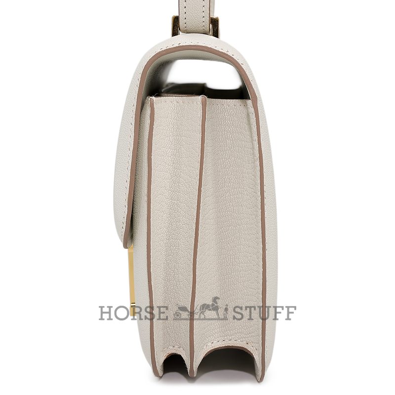 HERMÈS Constance Mini 18 Mushroom Chèvre Mysore GHW