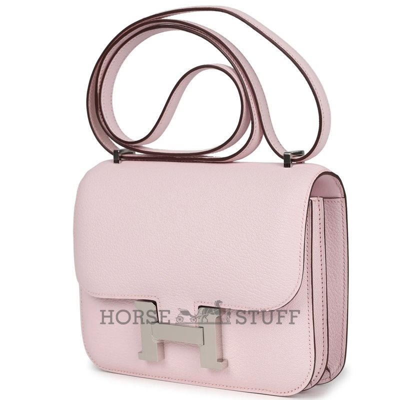 HERMÈS Constance Mini 18 Rose Darling Chèvre Mysore PHW