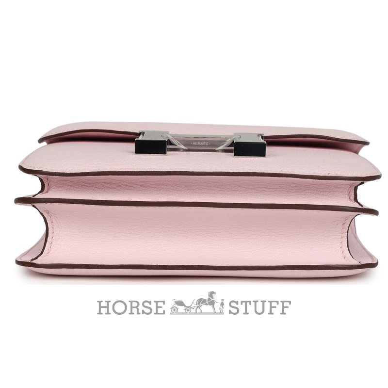 HERMÈS Constance Mini 18 Rose Darling Chèvre Mysore PHW