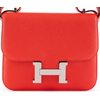 HERMÈS Constance Mini 18 Rose Texas Chèvre Mysore PHW