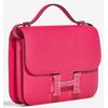HERMÈS Constance Mini 18 Rose Mexico Epsom with Matte Rose Mexico Crocodile Alligator PHW