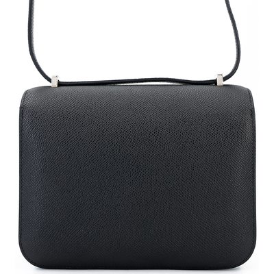 HERMÈS Constance Mini 18 Black Epsom PHW