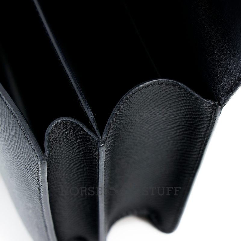 HERMÈS Constance Mini 18 Black Epsom PHW