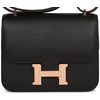 HERMÈS Constance Mini 18 Black Epsom RGHW