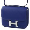 HERMÈS Constance Mini 18 Blue Electrique Epsom PHW