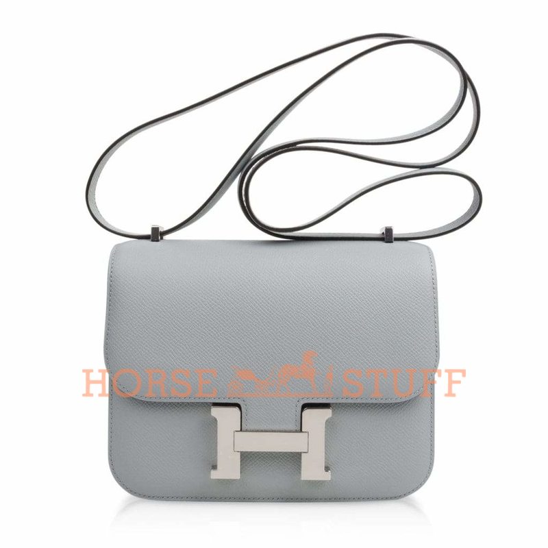 Hermès Constance 24 Blue Glacier Epsom PHW