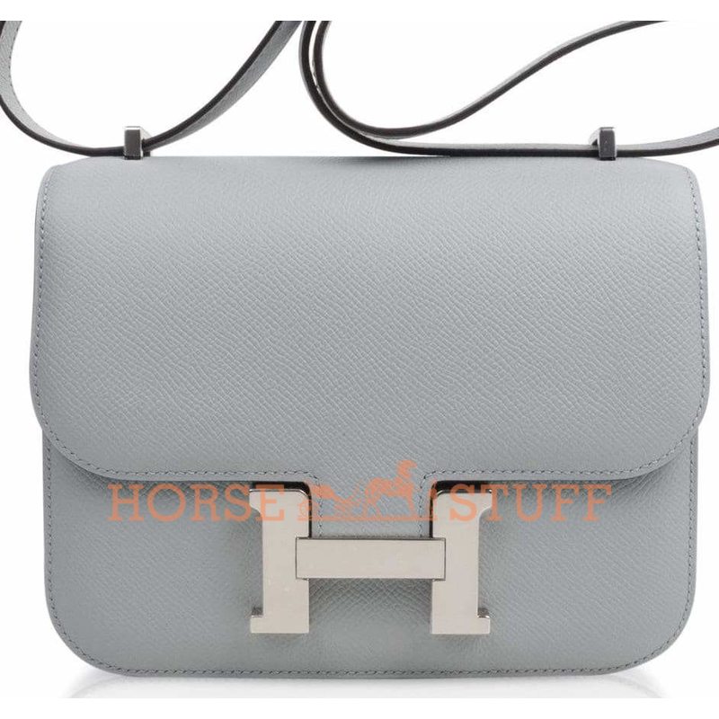 Hermès Constance 24 Blue Glacier Epsom PHW