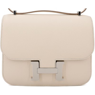 HERMÈS Constance Mini 18 Craie Epsom PHW