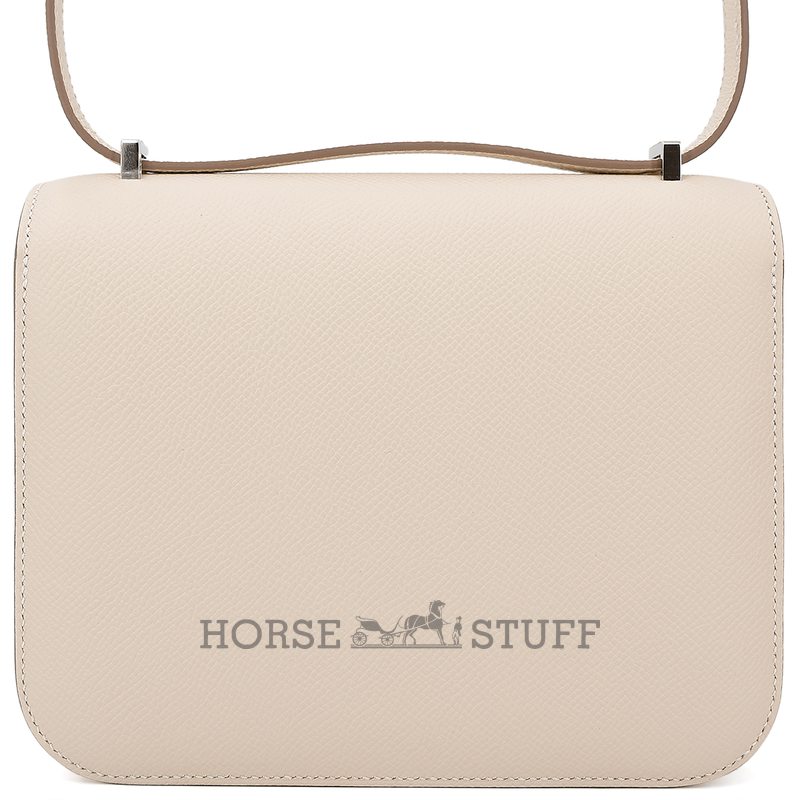 HERMÈS Constance Mini 18 Craie Epsom PHW