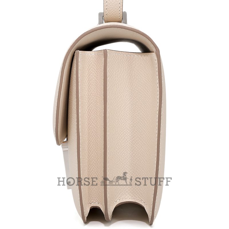 HERMÈS Constance Mini 18 Craie Epsom PHW