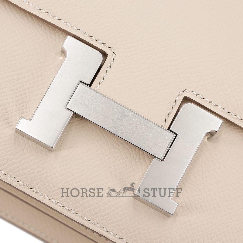 HERMÈS Constance Mini 18 Craie Epsom PHW