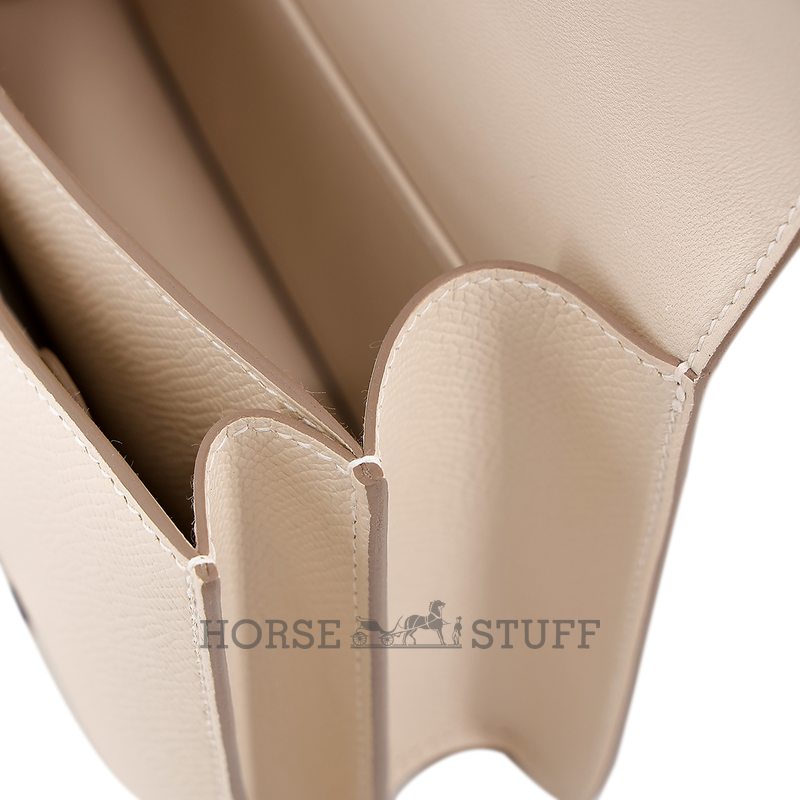 HERMÈS Constance Mini 18 Craie Epsom PHW