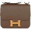 HERMÈS Constance Mini 18 Etoupe Epsom GHW