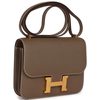 HERMÈS Constance Mini 18 Etoupe Epsom GHW