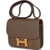HERMÈS Constance Mini 18 Etoupe Epsom GHW