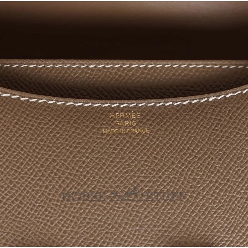 HERMÈS Constance Mini 18 Etoupe Epsom GHW