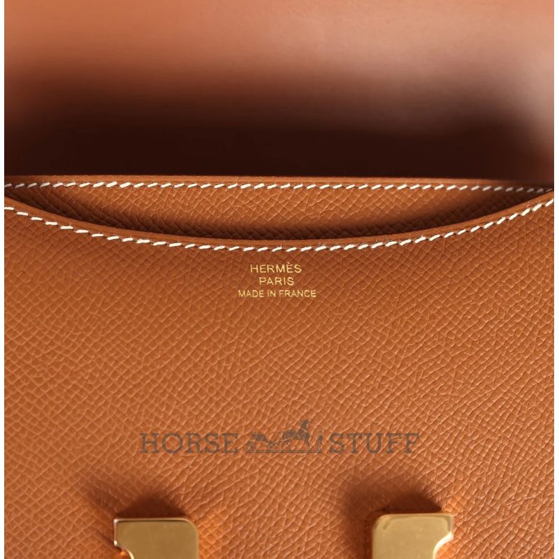 HERMÈS Constance Mini 18 Gold Epsom GHW