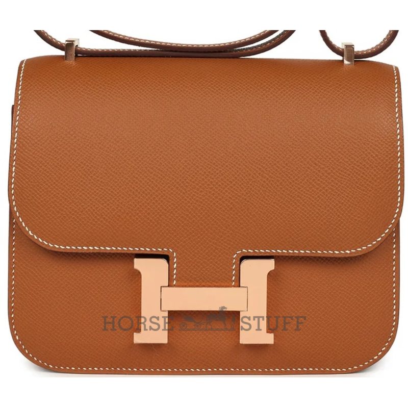 HERMÈS Constance Mini 18 Gold Epsom RGHW