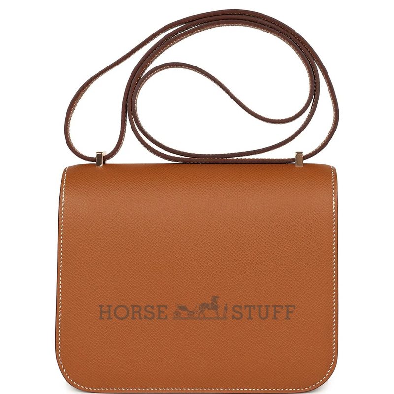 HERMÈS Constance Mini 18 Gold Epsom RGHW