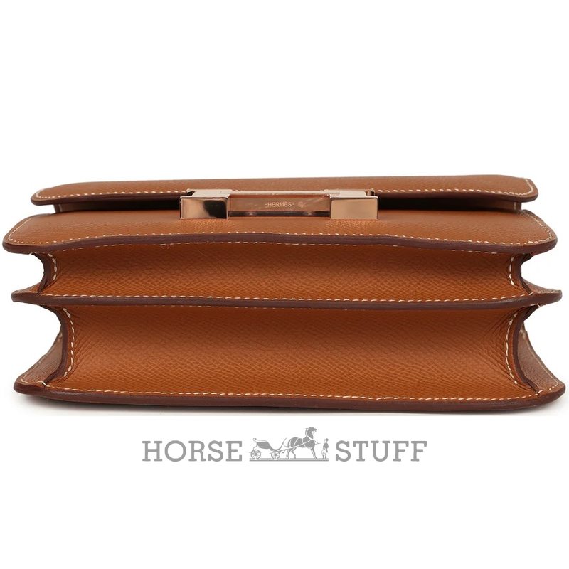 HERMÈS Constance Mini 18 Gold Epsom RGHW