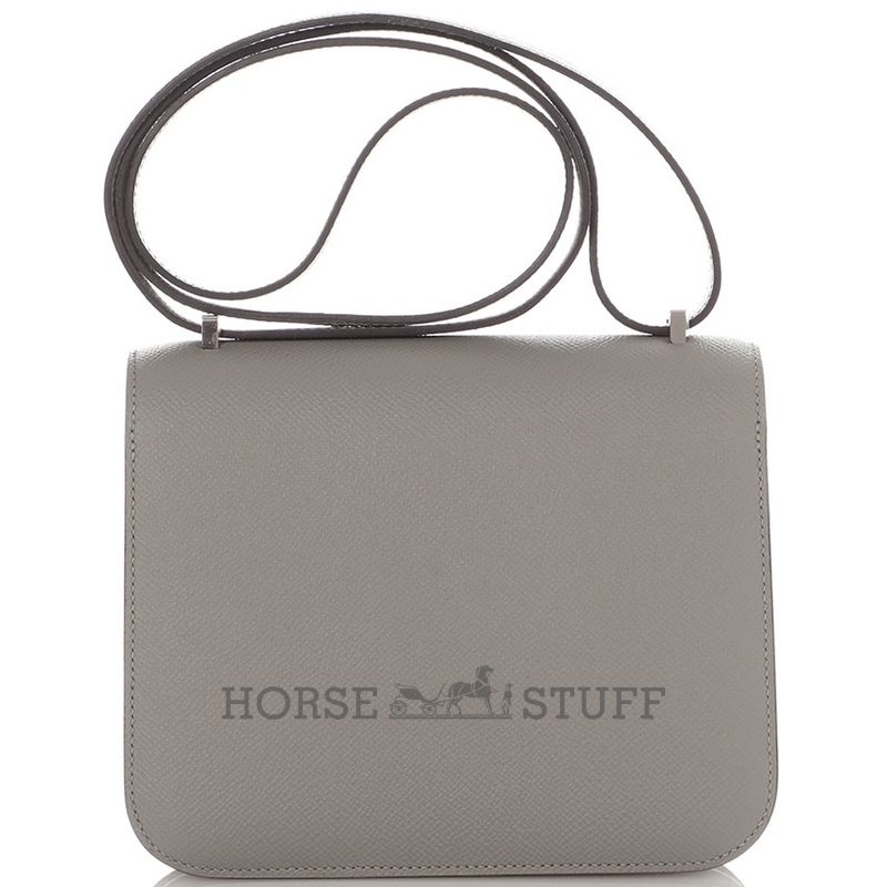 Hermès Constance 18 Gris Mouette Epsom PHW