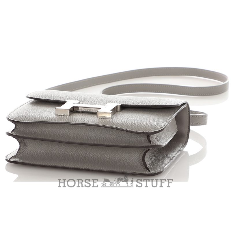 Hermès Constance 18 Gris Mouette Epsom PHW