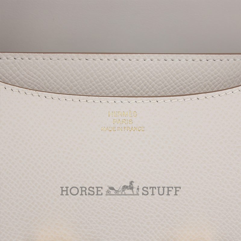 HERMÈS Constance Mini 18 Gris Pale Epsom GHW