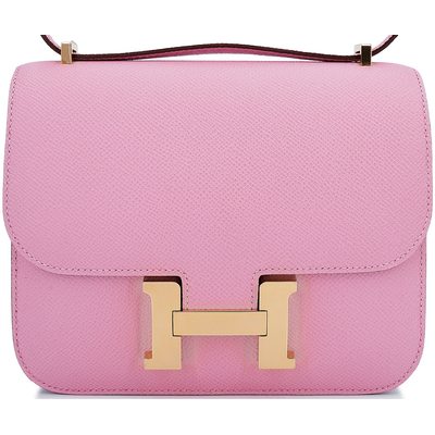 HERMÈS Constance Mini 18 Mauve Sylvestre Epsom RGHW