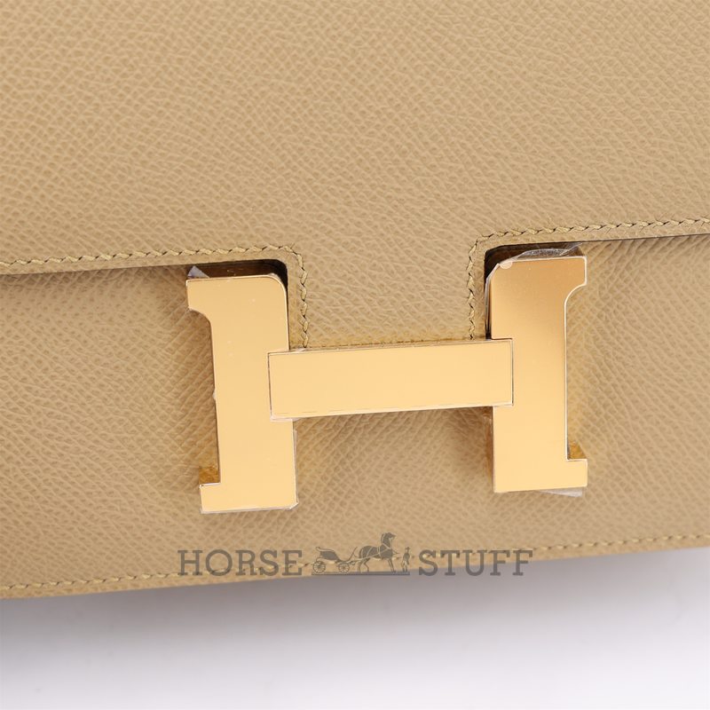 HERMÈS Constance Mini 18 Poussiere Epsom GHW