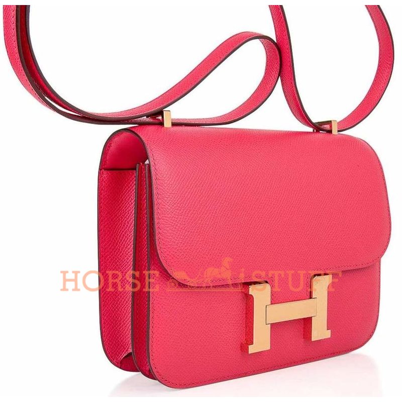 Hermès Constance 18 Rose Extreme Epsom GHW