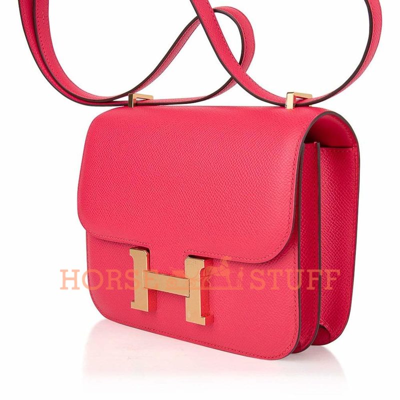 Hermès Constance 18 Rose Extreme Epsom GHW