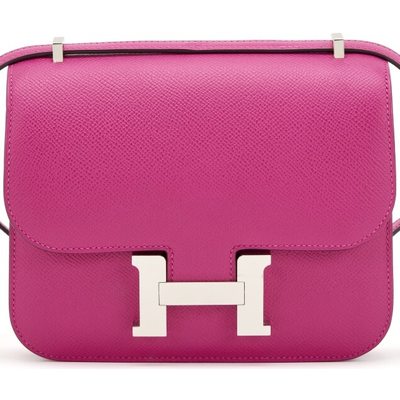 Hermès Constance 18 Rose Pourpre Epsom PHW