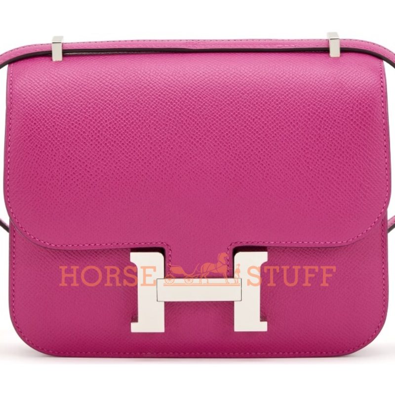 Hermès Constance 18 Rose Pourpre Epsom PHW