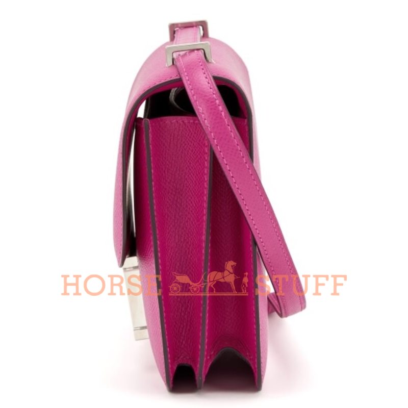 Hermès Constance 18 Rose Pourpre Epsom PHW