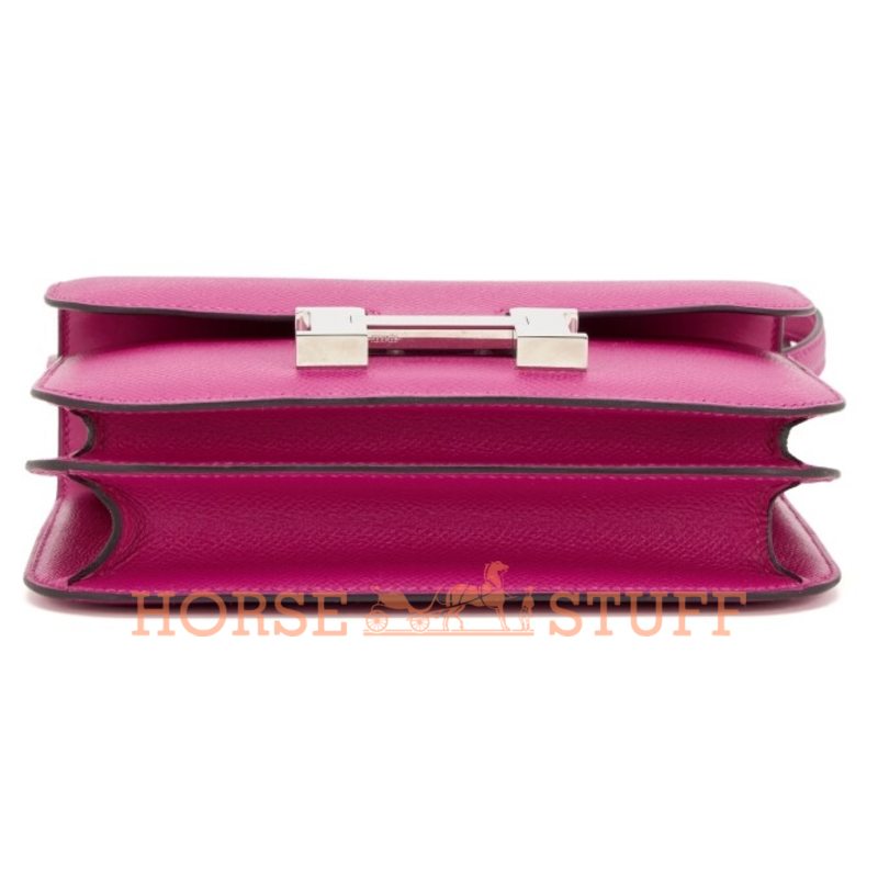 Hermès Constance 18 Rose Pourpre Epsom PHW