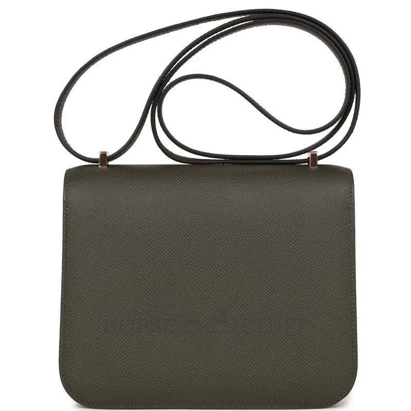 HERMÈS Constance Mini 18 Vert de Gris Epsom RGHW