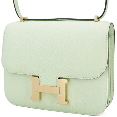 HERMÈS Constance Mini 18 Vert Fizz Epsom Permabrass HW