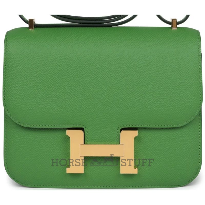 HERMÈS Constance Mini 18 Vert Yucca Epsom GHW