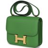 HERMÈS Constance Mini 18 Vert Yucca Epsom GHW